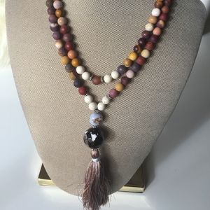 NWOT Mala with Tassel, Bohemian Jewelry